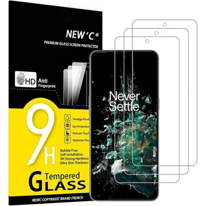 image:imageNEWC 3 Pack Designed for OnePlus Ace Pro Screen Protector Tempered Glass Scratch Resistant Bubble Free Ultra Resistant Transparent
