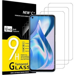 image:imageNEWC 3 Pack Designed for OnePlus Ace Racing Screen Protector Tempered Glass Scratch Resistant Bubble Free Ultra Resistant Transparent