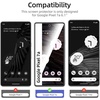 image:imageNEWC 3 Pack Designed for Google Pixel 6 Screen Protector Tempered Glass Case Friendly Ultra Resistant7A  61 inches