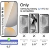 image:imageNEWC 3 Pack Designed for Samsung Galaxy S21 5G 62 Screen Protector Tempered Glass ScratchProof BubbleFree Ultra Resistant 026 mm HD Ultra Transparent 9H Hardness GlassS24 FE 67 inches