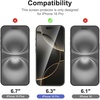 image:imageNEWC 4 Pack 2 Pack for iPhone 13 Mini Screen Protector  2 Pack Camera Lens Protector Sensor ProtectionCase Friendly Tempered Glass Film16 Pro 63 inches