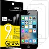 image:imageNEWC 3 Pack Designed for iPhone 5 iPhone 5S iPhone 5C Screen Protector Tempered Glass Case Friendly Scratch ResistantBubbleFree Ultra Resistant