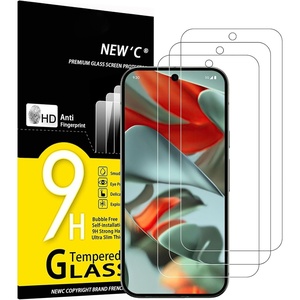 image:imageNEWC 3 Pack Designed for Google Pixel 6 Screen Protector Tempered Glass Case Friendly Ultra Resistant9 Pro XL  68 inches