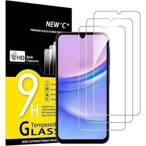 image:imageNEWC 3 Pack Designed for Samsung Galaxy A32 5G Screen Protector Tempered Glass Case Friendly Scratch ResistantBubbleFree Ultra ResistantA15 65 inches