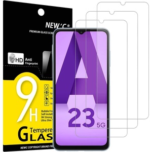 image:imageNEWC 3 Pack Designed for Samsung Galaxy A32 5G Screen Protector Tempered Glass Case Friendly Scratch ResistantBubbleFree Ultra ResistantA23 66 inches
