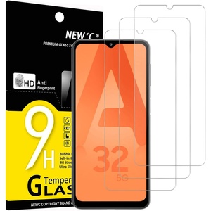 image:imageNEWC 3 Pack Designed for Samsung Galaxy A32 5G Screen Protector Tempered Glass Case Friendly Scratch ResistantBubbleFree Ultra ResistantA32 5G 65 inches