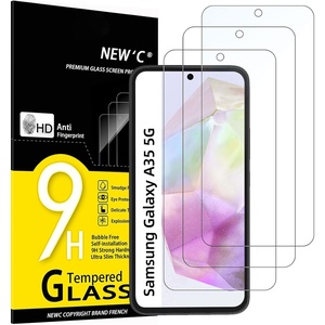 image:imageNEWC 3 Pack Designed for Samsung Galaxy A32 5G Screen Protector Tempered Glass Case Friendly Scratch ResistantBubbleFree Ultra ResistantA35 5G 66 inches