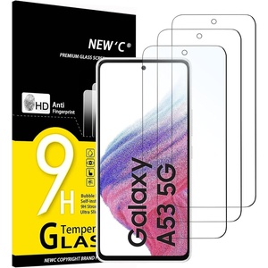 image:imageNEWC 3 Pack Designed for Samsung Galaxy A32 5G Screen Protector Tempered Glass Case Friendly Scratch ResistantBubbleFree Ultra ResistantA53 5G 65 inches