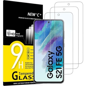 image:imageNEWC 3 Pack Designed for Samsung Galaxy S21 5G 62 Screen Protector Tempered Glass ScratchProof BubbleFree Ultra Resistant 026 mm HD Ultra Transparent 9H Hardness GlassS21 FE 64 inches