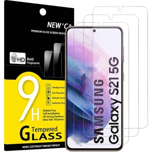 image:imageNEWC 3 Pack Designed for Samsung Galaxy S21 5G 62 Screen Protector Tempered Glass ScratchProof BubbleFree Ultra Resistant 026 mm HD Ultra Transparent 9H Hardness GlassS21 62 inches