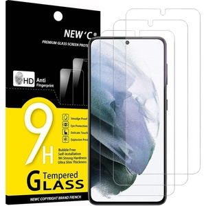 image:imageNEWC 3 Pack Designed for Samsung Galaxy S21 5G 62 Screen Protector Tempered Glass ScratchProof BubbleFree Ultra Resistant 026 mm HD Ultra Transparent 9H Hardness GlassS21 67 inches