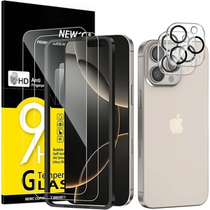 image:imageNEWC 4 Pack 2 Pack for iPhone 13 Mini Screen Protector  2 Pack Camera Lens Protector Sensor ProtectionCase Friendly Tempered Glass Film16 Pro 63 inches
