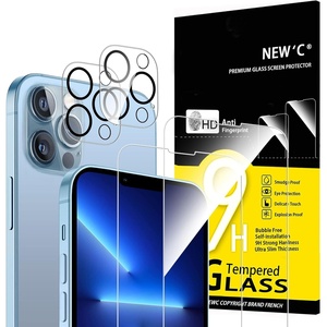image:imageNEWC 4 Pack 2 Pack for iPhone 14 Pro Max Screen Protector 67 inch  2 Pack Camera Lens Protector Sensor ProtectionCase Friendly Tempered Glass Film13 Pro Max 67 inches