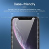 image:imageNEWC 3 Pack Designed for iPhone 11 and iPhone XR Screen Protector 61 Enhanced Tempered Glass Protection Case Friendly Scratch ResistantBubbleFree Ultra ResistantBlack