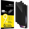 image:imageNEWC 3 Pack Designed for iPhone 11 and iPhone XR Screen Protector 61 Enhanced Tempered Glass Protection Case Friendly Scratch ResistantBubbleFree Ultra ResistantBlack