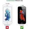 image:imageNEWC 3 Pack Designed for iPhone 6 and iPhone 6S Screen Protector 47 Tempered Glass Case Friendly Bubble Free Ultra Resistant