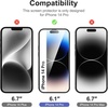 image:imageNEWC Screen Protector for iPhone Air Tempered Glass  3 Pack  65 inches  Case Friendly  Easy Installation Tool Included  Ultra ResistantTransparent