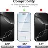 image:imageNEWC Screen Protector for iPhone Air Tempered Glass  3 Pack  65 inches  Case Friendly  Easy Installation Tool Included  Ultra ResistantTransparent