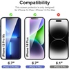 image:imageNEWC Screen Protector for iPhone Air Tempered Glass  3 Pack  65 inches  Case Friendly  Easy Installation Tool Included  Ultra ResistantTransparent