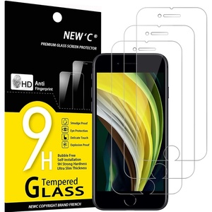 image:imageNEWC 3 Pack Designed for iPhone SE 32 20222020 Edition Screen Protector 47 inches Tempered Glass Case Friendly Scratch ResistantBubbleFree Ultra Resistant