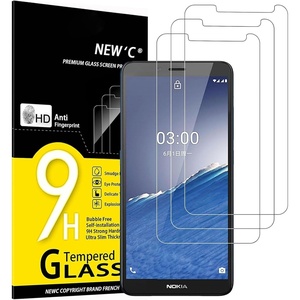 image:imageNEWC 3 Pack Designed for Nokia C3 Screen Protector Tempered Glass Bubble Free Ultra Resistant